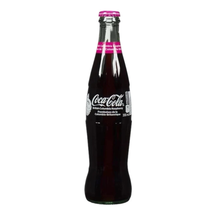 COCA-COLA British Columbia Raspberry Limitiert 355ml Glas Flasche