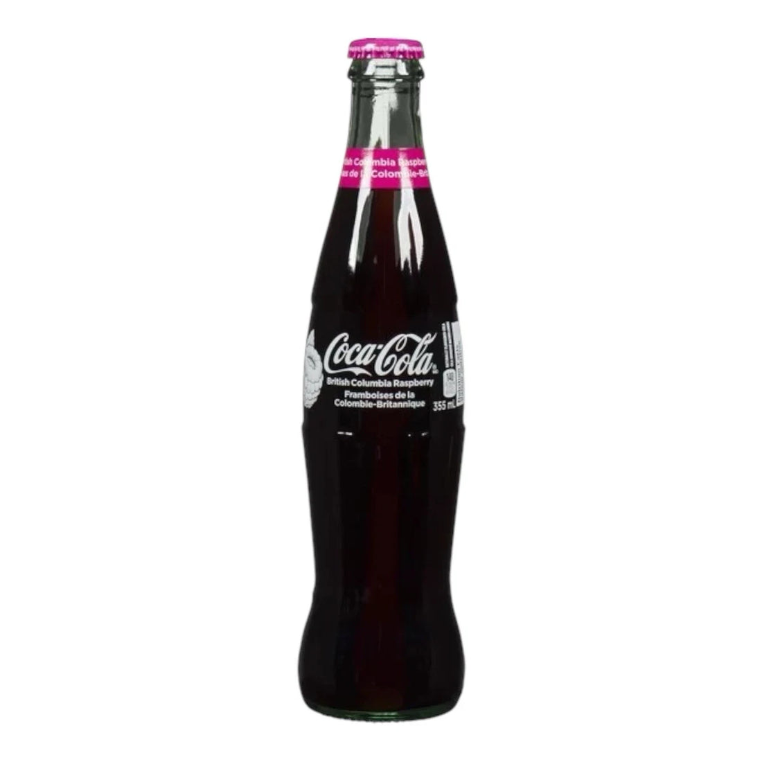 COCA-COLA British Columbia Raspberry Limitiert 355ml Glas Flasche
